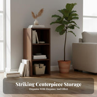Durable Wood Construction Cube Storage Organizer Multi-Functional bookcase Freestanding Low Cabinet Multipurpose for Book Lovers, Apartment Dwellers, Homeowners, Living Room, Study, Bedroom