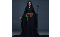 Belt Pouch with Potion Bottle Witchy Gothic Belt with Bottle Faux Leather Accessory for Costume Parties