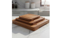 Bamboo Slicing Board Carbonized Bamboo Cutting Board Heavy Duty Kitchenware for Food Prep