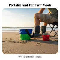 Elastic Straps Portable Farming Stool Thick Soft Cushion Wearable Gardening Stool Long-Lasting for Gardeners, Field Workers, Weeding