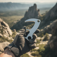 Stainless Steel Climbing Hook Strong Mountaineering Hook Lightweight Hardware Portable for Mountaineers