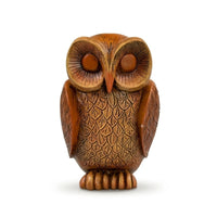 Owl Figurine Resin Owl Statue Rustic for Shelf, Desk, Home Decorators