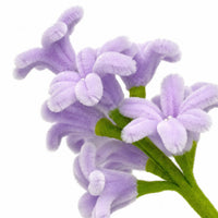 Handmade Flocked Hyacinth Flower, Kids Craft Flowers, DIY Flowers for Home Decor & Wedding, Flexible Metal Wire Artificial Hyacinth
