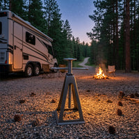 4 Pieces Manual RV Support Jack Adjustable Caravan Jack Stand Stable Equipment Heavy Duty for Campers