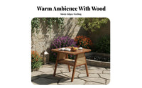 3-Piece Dining Space-savingSaving 3-Piece Wooden Dining Set Stable Construction Household Furniture for Tea Lovers, Homeowners, Balcony, Patio