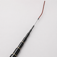 Beginner Backpacking Fishing Rod, Carbon Fiber Telescopic Stream Rod, Ultralight Portable for Hiking, 38cm Retracted