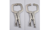 Secure Hold C-Clamp Locking Pliers Heavy Duty Adjustable Vise Grip Pliers Quick-Release Locking C-Clamp Forged Steel for Welders, Woodworkers, Metal Joining, Woodworking, Workshop