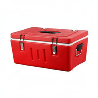 Thermal Food Box Removable Inner Pans Insulated Food Pan Carrier Leak-Resistant Latches Stainless Steel Insert Insulated Container