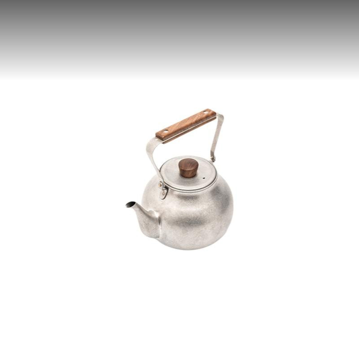 Vintage Stainless Steel Teapot Set for Outdoor Use