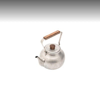 Vintage Stainless Steel Teapot Set for Outdoor Use