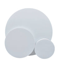 3 Pieces Cylindrical Display Risers Matte Round Photography Blocks Cosmetic Display Pedestals Minimalist Acrylic Cylinder