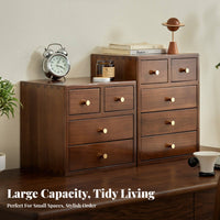 Multi-Drawer Storage Box Effortless Sliding Drawers Desktop Organizer