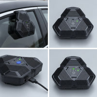 Solar-Powered Vehicle Fan Compact Car Exhaust Fan Slim for Drivers
