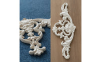 Wood Carved Applique Ornate Wood Applique Classical Ornament for Cabinets