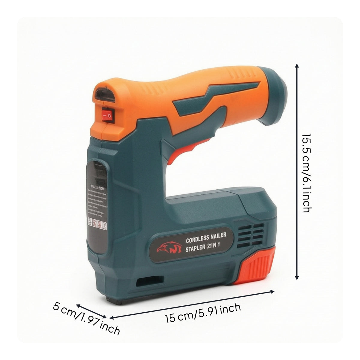 Staple Nail Handheld Cordless Nailer Powered Cordless Fastener for Crafters, Crafts
