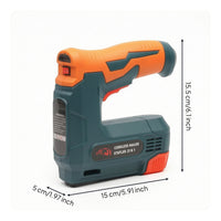 Staple Nail Handheld Cordless Nailer Powered Cordless Fastener for Crafters, Crafts