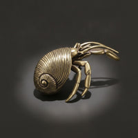 Hermit Crustacean Figurine Textured Tea Pet Realistic Tabletop Decor for Shelf