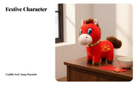 Year of the Horse Symbol Doll Good Luck Good Fortune Symbol Chinese Astrological Horse Doll Vernal Holiday Fortunate Decoration