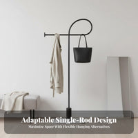 Light Luxury Design Single Clothing Valet unobstructedstanding Clothes Stand Minimalist Garment Rack Multi-Functional for Homeowners, Renters, Adults, Bedroom, wardrobe area, Entryway, Hallway