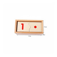 Learning Numbers Puzzle Self-Correcting Counting Puzzle with Storage Box Hands-on Toy for Classroom, Playroom