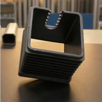 Ribbed Square Tube Reducer Sleeve Stepped Design Plastic Reducer Sleeve Hollow Square Tube Insert