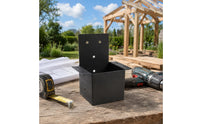4 Pieces Pergola Post Connector Powder-Coated 4x4 Post Bracket Predrilled Holes 4x4 Lumber Bracket