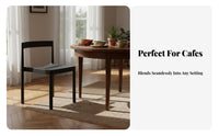 Stackable Molded Seat Retro Design Armless Stacking Chair Single-Piece Molding Guest Seating for Cafe Owners, Homeowners, Dining Room, Restaurant