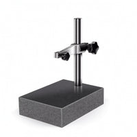 Gauge Stand with Marble Base Adjustable Dial Indicator Stand Heavy-Duty Marble Measuring Surface for Workshops