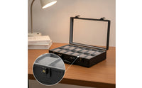 Watch Suitcase Portable Watch Case with Clear Lid Sturdy Construction for Collectors, Retailers, Travel