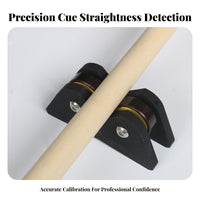 2 Pieces Double-Wheel Design Snooker Cue Straightness Tester Portable Cue Straightness Checker Lightweight