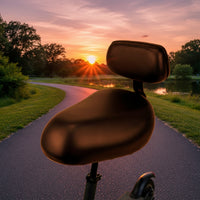 Supportive Electric Cycle Saddle with Backrest Padded Electric Bicycle Seat with Backrest Replacement Thick for Commuters