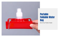 Foldable Hydration Water Bag, Soft Leakproof, For Outdoor, Cycling, Events