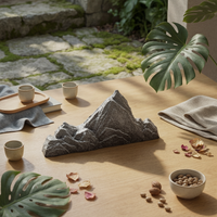 Mountain Crest Ornament Landscape Styling Artificial Rock Decor Rock Mountain Decoration Rugged Surface Standalone Accent