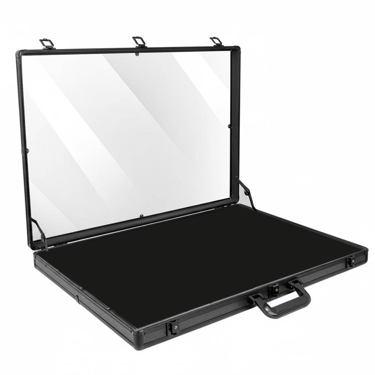 Card Show Display Case Briefcase Scratch-Resistant Lining Trading Card Display Case Portable Jewelry Showcase for Vendors, Stores