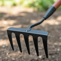 Vegetation Puller Weeder Multifunctional Weeding Hoe Rake Labor-Saving Metal Garden Weeder for Gardeners, Farmers, Yard, Farm