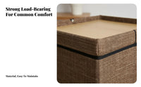 Multi-Functional Cube Storage Ottoman Flip-Top Lid Upholstered Storage Cube with Legs Sturdy Construction Household Furniture Compact Size for Apartment Dwellers, Families, Homeowners, Entryway, Living Room, Bedroom, Office