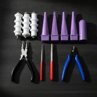AllAll-in-1 Jewelry Making Tool Kit Stepped Wire Wrapping Kit with Pliers Precision Wire Looping Tool Set Multi-Function for Crafters, Beginners, Crafting