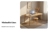 Economical Single Person Study Desk Modern Design Writing Table Minimalist design Household Furniture Simple framework for Students, Teenagers, Remote Workers, Home Office, Dorm Room, Bedroom, Creative Studio