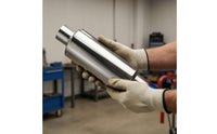 Exhaust Tip Bolt-on Muffler Tip Tail Throat Double-Wall for Car Enthusiasts, Custom Builds