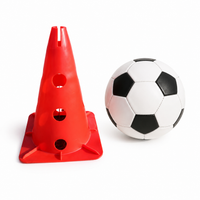 38cm Football Training Equipment, PE Polyethylene Cones with Square Base, for Soccer Agility Sports Training