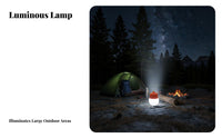 integrated looped luminaire Bulb exceptionally luminous Portable Lighting Built-in integrated loop Camping Lantern for Campers, Outdoor lovers, Emergency Situations, Fishing, Workshop