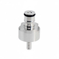 DIY Sparkling Water Carbonation Cap Kit Food Grade Stainless Steel Ball Lock Carbonation Cap Portable Dispensing PET Bottle Carbonator for Homebrewers, Parties