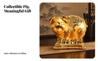 Piggy Bank Desktop Display Resin Pig Bank Cute Household Decor