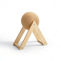 Interactive Rotating Cat Scratcher Ball Compact Cat Scratching Ball on Stand Space-Saving Pet Toy Stylish for Kittens