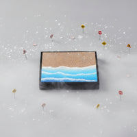 Miniature Display Base Black Frame Tabletop Scene Base Square Miniature Display Base
