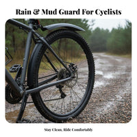 2 Pieces Mountain Bike Mudguard Set Spray Guard Bike Mudguard Set Front and Rear Mud Flaps Widened Design Cycle Mudguard