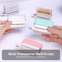 6-Hole Puncher DIY Tool 6 Hole Paper Punch Compact Design Mini Paper Puncher for Students, Crafters, School, Scrapbooking