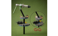 2 Pieces Fly Tying Foam Rack High Density Foam Rack with Mounting Rings Closed for Anglers