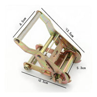 Secure Locking Mechanism Ratchet Buckle Heavy Duty Tie-down Buckle for Cargo Securing, Load Hauling, Moving