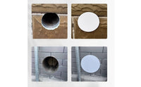 Air Conditioner Hole Cover Snug Wall Hole Cover with Spring Clips Blocking Hardware for Renters, Rental Apartments